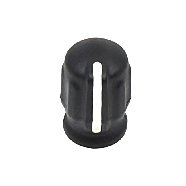 Front profile view of the black plastic Hytera HYT-11530000000060 channel selector encoder knob replacement kit.