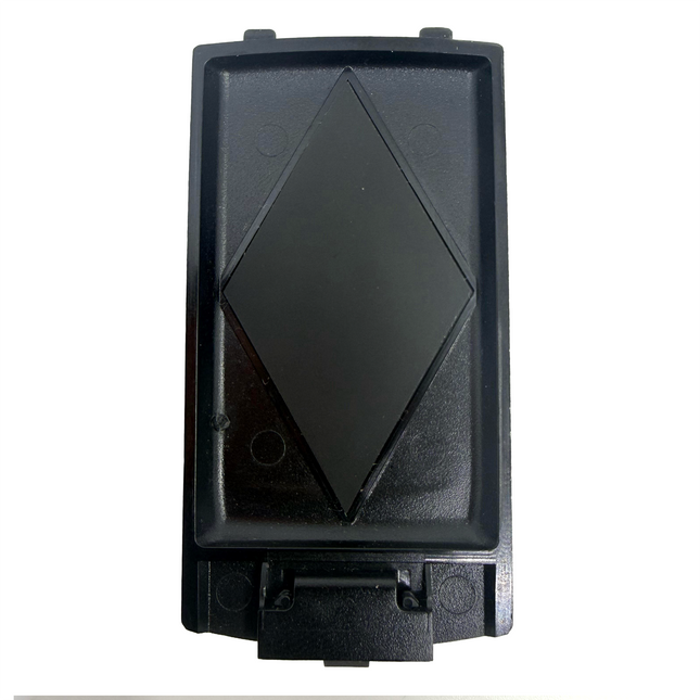 Rear inner view of the Hytera HYT-11530000000274 battery cover showing the structural slide lock alignment guides.