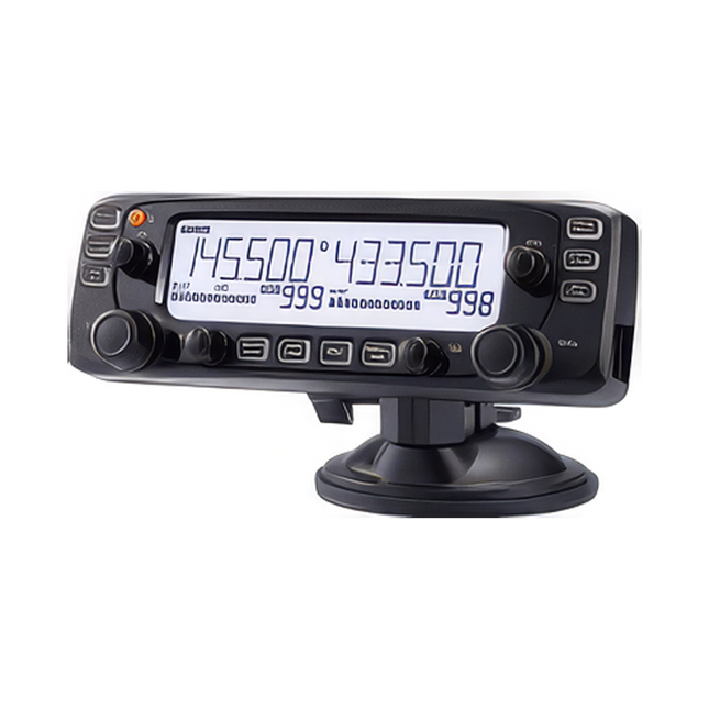 Front chassis layout of the Icom 2730A mobile transceiver main body highlighting the cooling fan configuration.