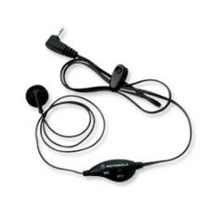 Motorola 53727B Earbud with PTT Microphone - Single Pin for Talkabout Radios