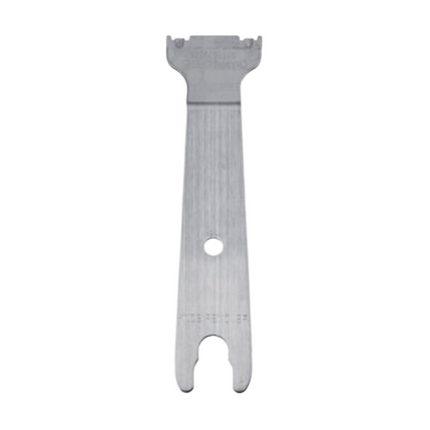 Front view of the genuine Motorola 6680702Z01 chassis opener and knob removal tool for two-way radios.