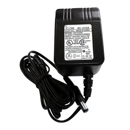 Icom BC147SA AC Adapter for Trickle Chargers - US Plug