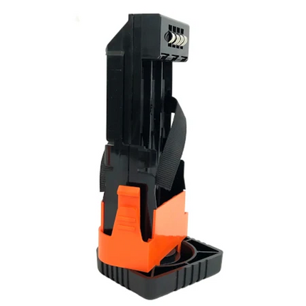 Side profile showing 12 AA battery slots on the BK Technologies BKR0120-MAG tray.