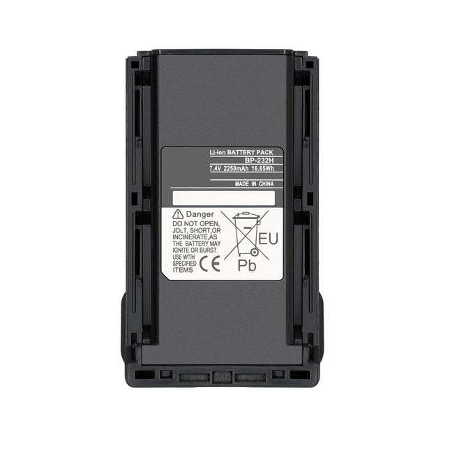 Icom BP232H Lithium-Ion Battery - 2300mAh with IPX4 Water Resistance