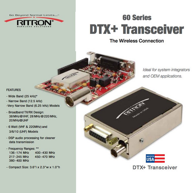 Ritron DTX Plus Wireless Transceiver Data Modules