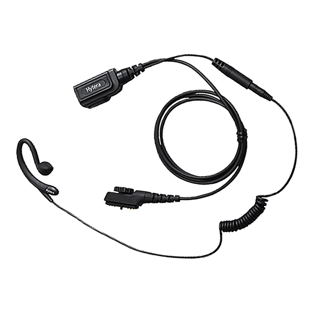Hytera EHN16 C-Style Earpiece with In-line PTT & Mic