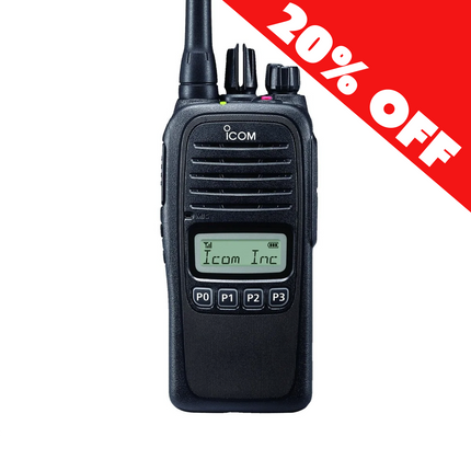 Icom F1100DS VHF Two-Way Radio with Display & Limited Keypad | Durable, Economical & Digital