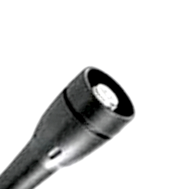 Detailed close up of the high conductivity threaded screw connector base on the genuine Icom FA-SC61UC antenna.