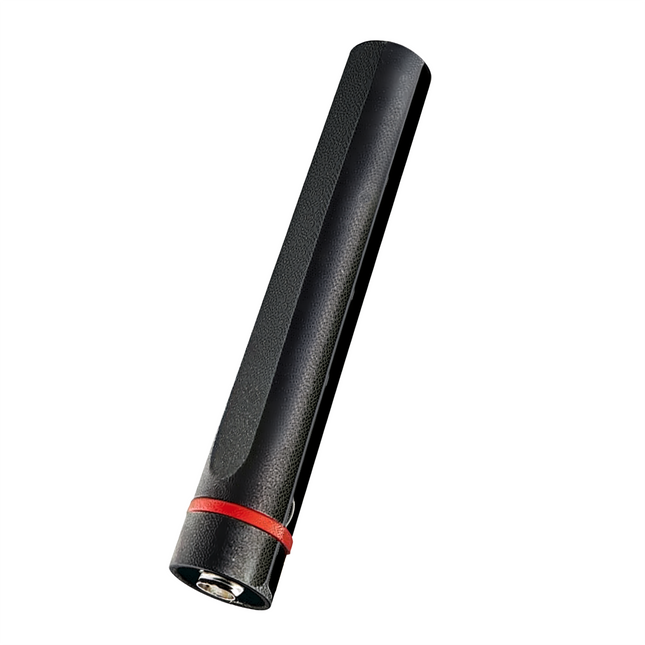 Side view of the genuine Icom FAS82VS VHF stubby antenna for F3400D series radios.