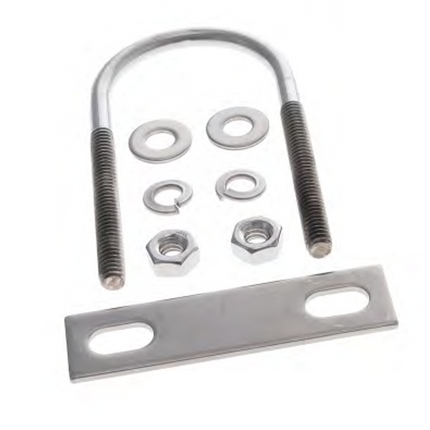 TE Connectivity FM1-L Light-Duty U-bolt Mounting Kit for Fiberglass Antennas