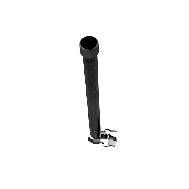 Detail profile view of the compact 7-inch polyurethane whip antenna for the SLR 1000.