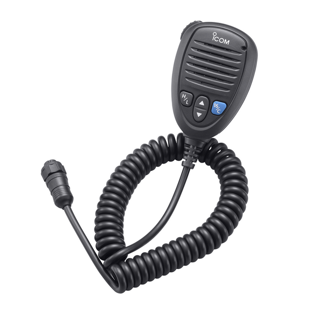 Icom HM205B Waterproof Speaker Microphone - Front Connector for Clear Marine Audio