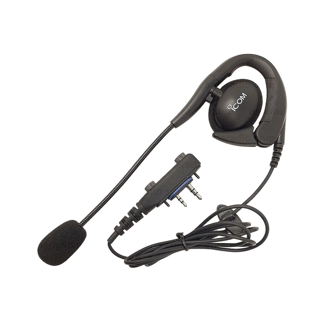 Icom HS94LWP Earhook Headset with Boom Microphone (2-pin)