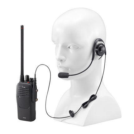 Icom HS94LWP Earhook Headset with Boom Microphone (2-pin)