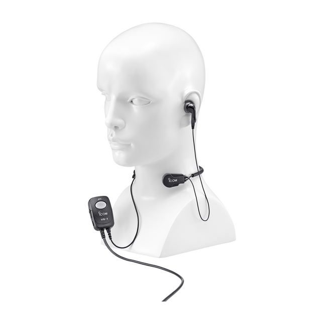 Icom HS97 Earphone With Throat Mic Headset; Use With VS/OPC2004/OPC2006/OPC1392