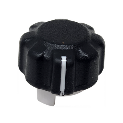 Close-up detail showing mounting socket inside the Hytera HYT-11530000000046 volume control knob.