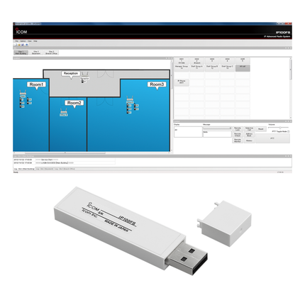 Icom IP100FS IP Based PC Dispatcher Communicator Application