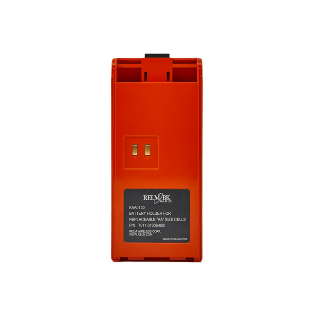 BK Technologies KAA0120 Clamshell AA Battery Case for KNG-P | Orange