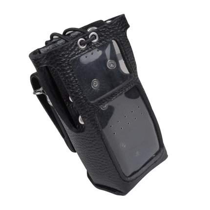 Hytera LCY006 Leather Carrying Case With LCD Display and Keypad, For Thick Battery