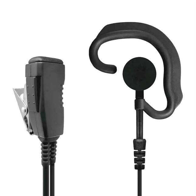 PRYME LMC-1EH03 Pro-Grade Commercial Lapel Mic with Hook Style Earphone