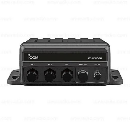 Front view of the Icom M510BB black box marine VHF transceiver main RF chassis unit.