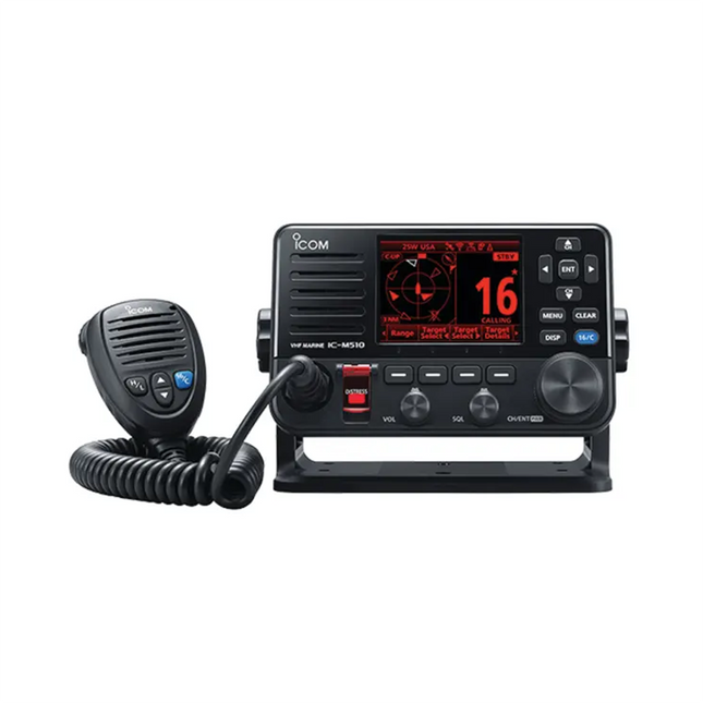 Icom M510 Plus VHF Fixed Mount Radio with AIS - Class D DSC, NMEA 2000™