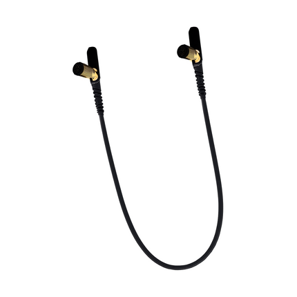 Side profile showing the 400mm coiled cable length of the Icom OPC1870 cloning cable.