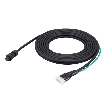 Front view of the Icom OPC2321 6-meter control cable adapter with 4-pin connector.