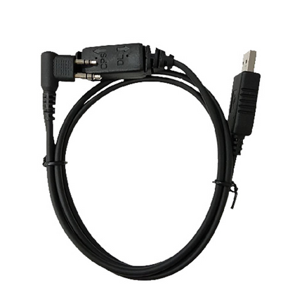 Front view of the Hytera PC76 USB data programming cable for Hytera portable radios.