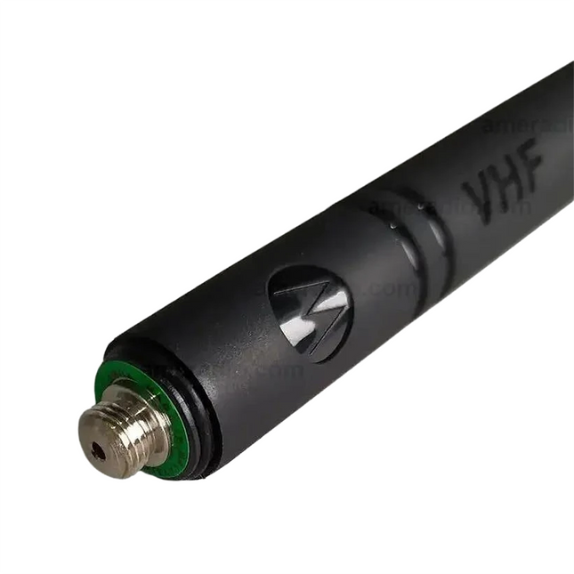 Close-up of the threaded mounting base on the Motorola PMAD4147A 136-174 MHz antenna.