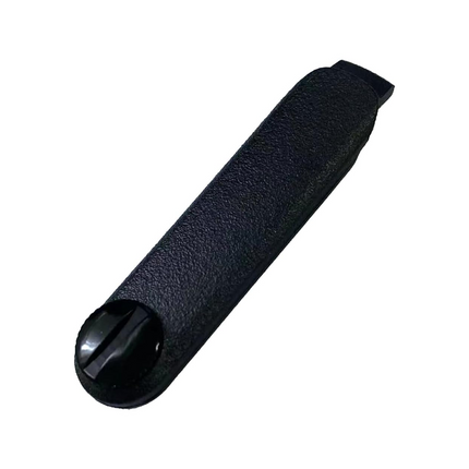 Side profile display of the compact Motorola PMHN4429A Side Connector Dust Cover for MOTOTRBO R7 accessory port shield.