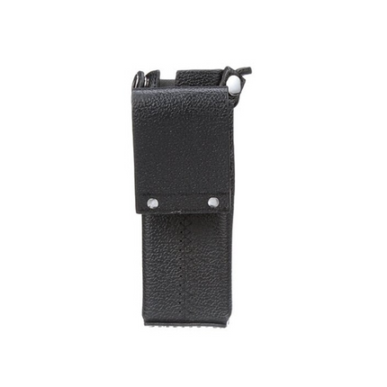 Motorola PMLN5659B Hard Leather Carry Case - D-Rings, 2.75-Inch Swivel Belt Loop