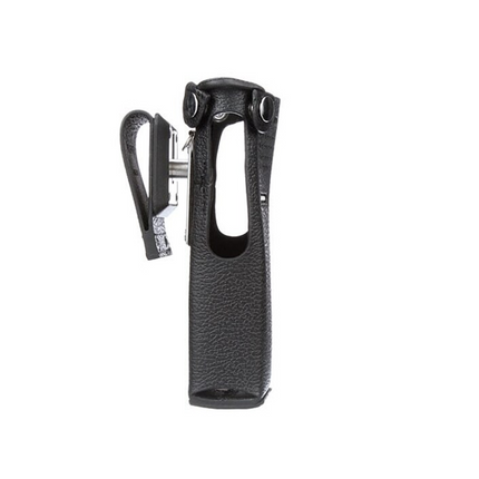 Motorola PMLN5659B Hard Leather Carry Case - D-Rings, 2.75-Inch Swivel Belt Loop