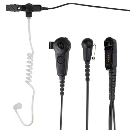 Motorola PMLN6754A IMPRES 3-Wire Surveillance Kit - Black, with Acoustic Tube