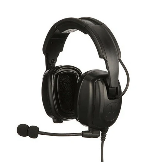 Motorola PMLN7467 Heavy Duty Over-the-Head Headset | Noise-Canceling Boom Mic