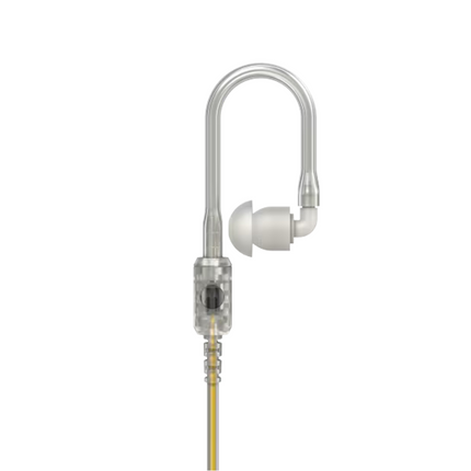 Motorola PMLN8342A 2-Wire IMPRES Surveillance Kit for MOTOTRBO R7 coiled neatly with its replaceable translucent quick-disconnect tube.