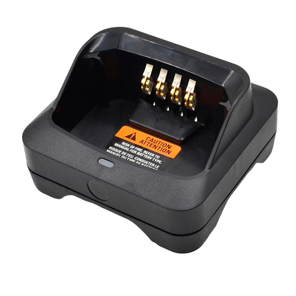Motorola PMPN4524A IMPRES 2 single-unit desktop radio charging base pocket.