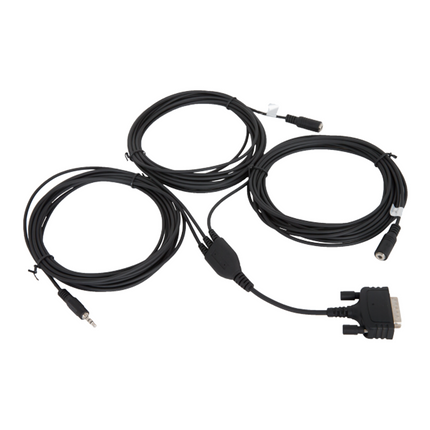 Hytera POA117 Foot PTT &amp; Sun Visor Microphone &amp; External Speaker Cable Kit