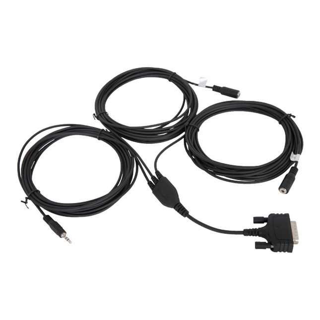Hytera POA117 Foot PTT Sun Visor Microphone External Speaker Cable Kit