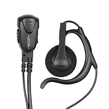 Ritron RHD-14X Lightweight Earhook Headphone for J Series | PTT & Lapel Mic