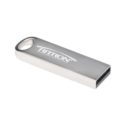 Close-up of the USB drive included in the Ritron RQX-PCPK-1 utility kit.