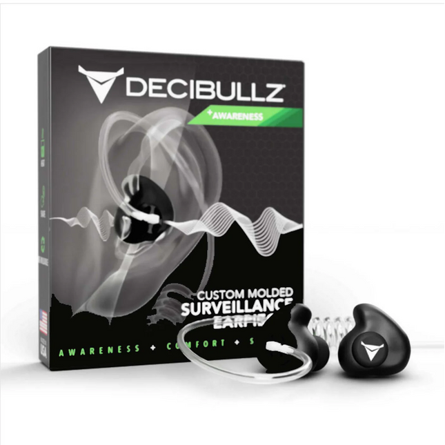 Motorola RTL-RDO-AWA-BLK-KIT-PKG-1 Custom Moldable Surveillance Awareness Earpiece Adapter Plus Surveillance Style Earpiece