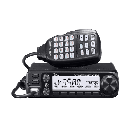 Icom IC-V3500 65W 144MHz FM Mobile - White Display with Loud Audio