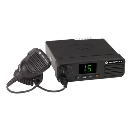 Motorola XPR5350e and XPR5380e MOTOTRBO mobile radio.