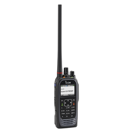 Icom F7010T VHF P25 Trunking Compact Portable Two-Way Radio | Display & Full Keypad