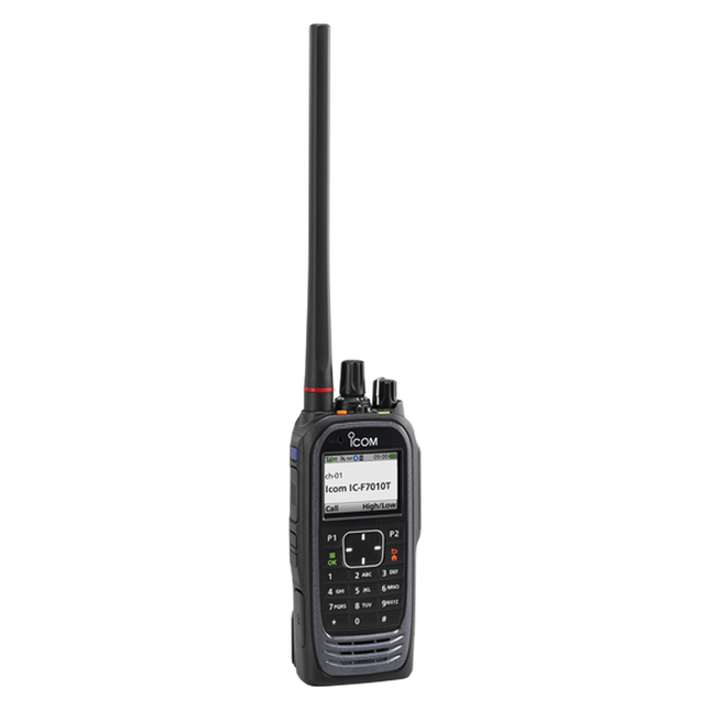 Icom F7040T P25 Trunking Compact Portable Two-Way Radio | Display & Full Keypad